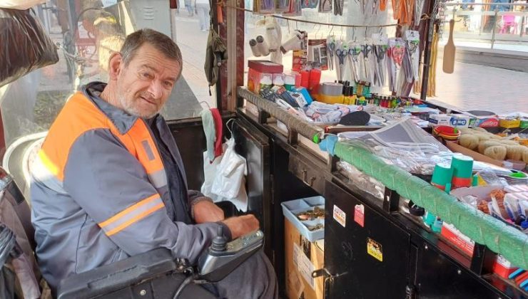 Eskişehir’de Engelli Aktaş, 46 yıldır ekmeğini taştan çıkarıyor