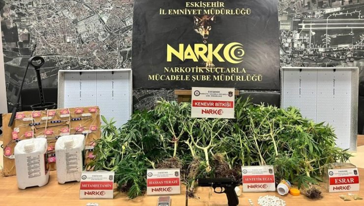 Eskişehir’de polisten uyuşturucu operasyonu