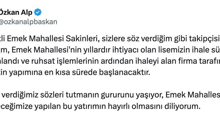 Odunpazarı Belediye Başkan Adayı Özkan Alp’ten ’32 derslikli okul’ müjdesi