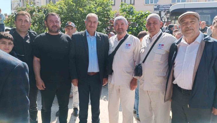 59 kişilik hac kafilesi dualarla uğurlandı