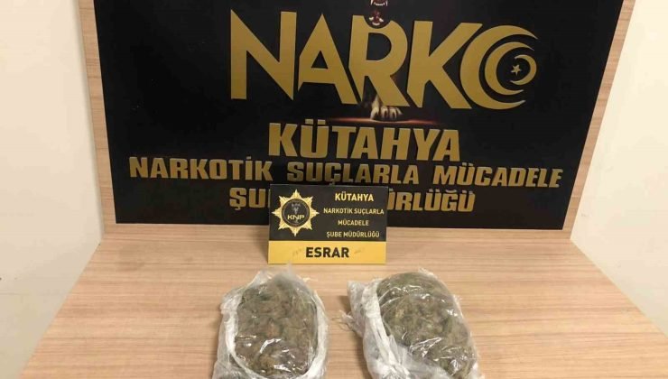 Kütahya’da şüphe üzerine durdurulan araçta uyuşturucu ele geçirildi
