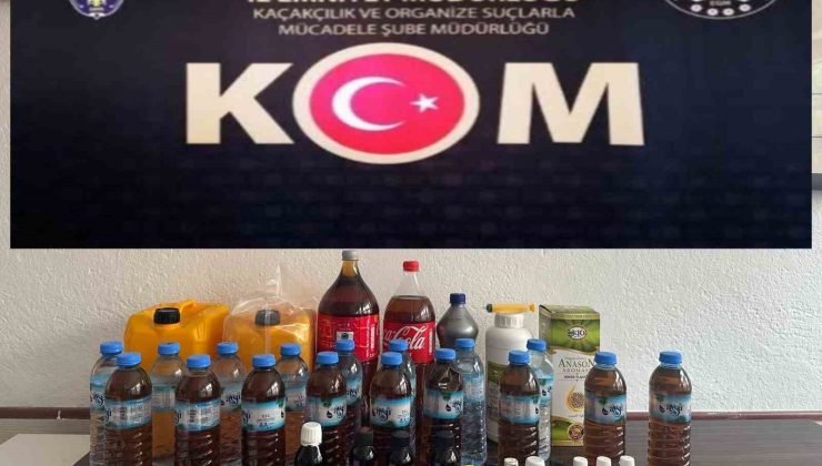 Polisten kaçak alkol operasyonu