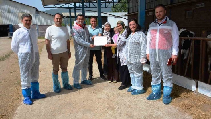 Simav’da ’ilk hastalıktan ari işletmesi’ sertifikalandırıldı