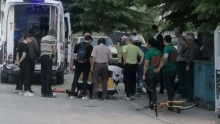 Tavşanlı’da motosiklet ile bisiklet çarpıştı: 3 yaralı