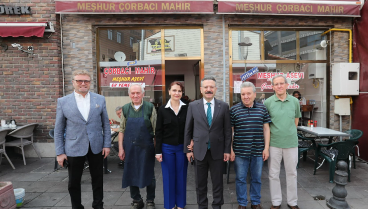 Vali Hüseyin Aksoy, köklü lezzet mekanlarını ziyaret etti