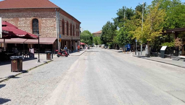 Bayram sonrasında Odunpazarı’nda sokaklar boş kaldı