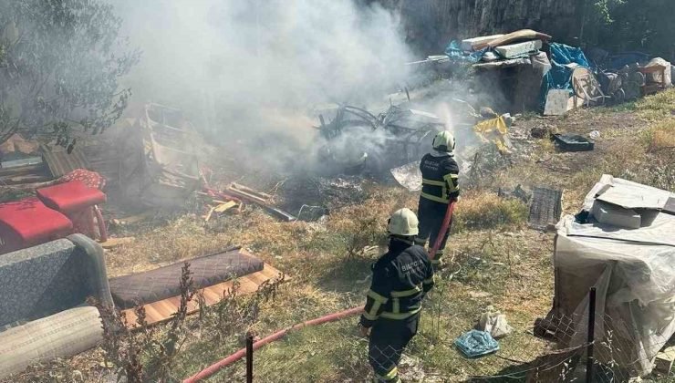 Bilecik’te boş bir arazide çıkan yangına ekipler anında müdahale etti