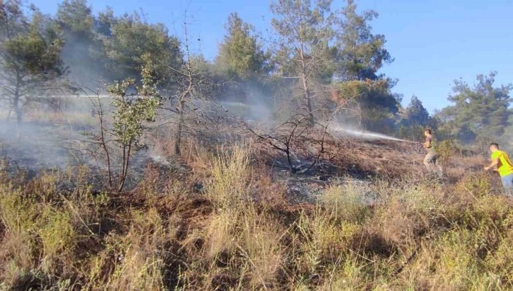 Bilecik’te ormanlık alanda çıkan yangın ekiplerin müdahalesiyle büyümeden söndürüldü