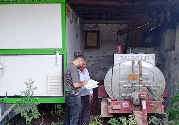 Çavdarhisar’da su tankerlerinin kontrolleri gerçekleştirildi