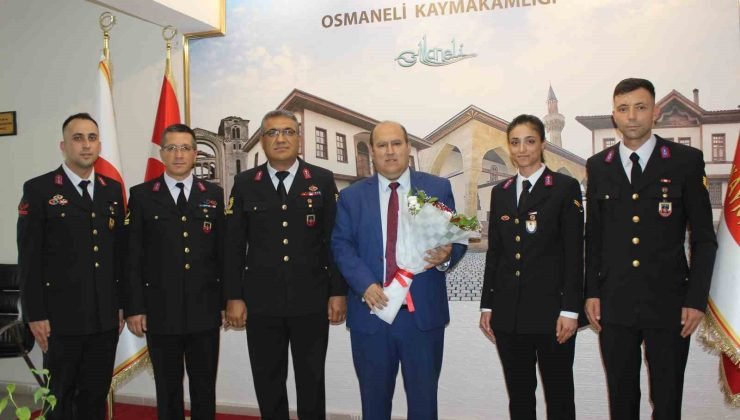 Kaymakam Ünal Jandarma teşkilatını kabul etti