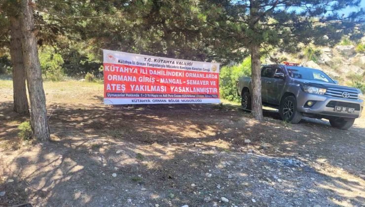 Kütahya’da orman yangınlarına karşı seferberlik