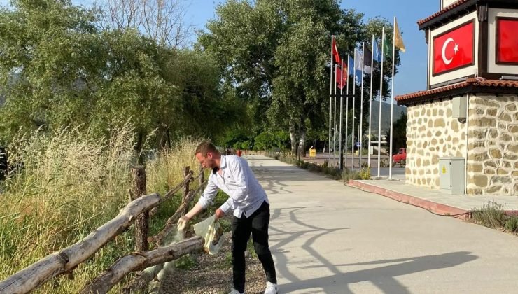 Osmaneli’nde artan yılanlara kükürt tozu ile önlem alınıyor