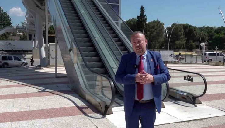 Uşak’ta üst geçitlerde çalışmayan merdiven sorunu için çözüm süreci başladı