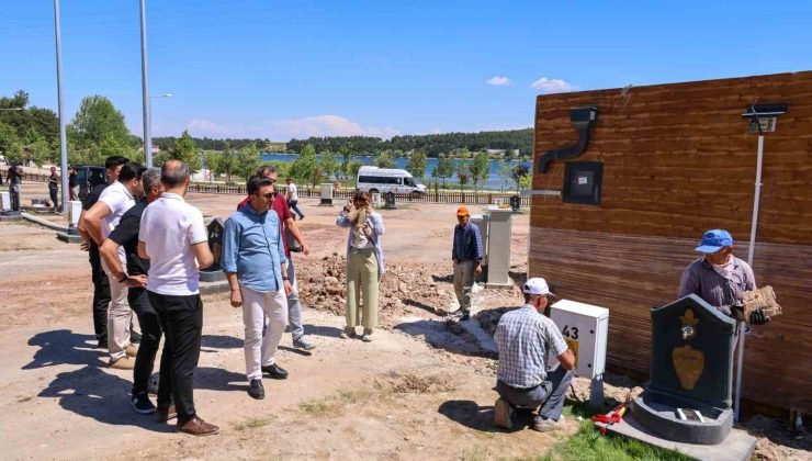 Vali Aygöl, Pelitözü Gölpark’taki çalışmaları inceledi