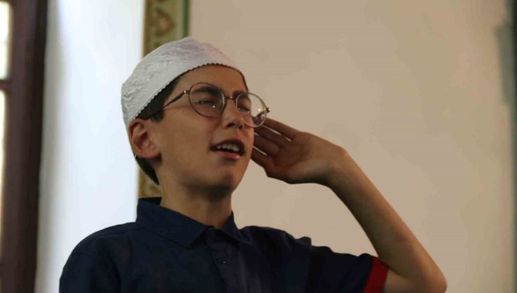 14 yaşındaki Miraç 2 ezan okuma yarışmasında da 1’inci oldu