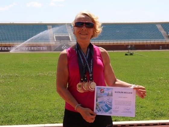68 yaşındaki Eskişehirli master atlet, başarılara doymuyor