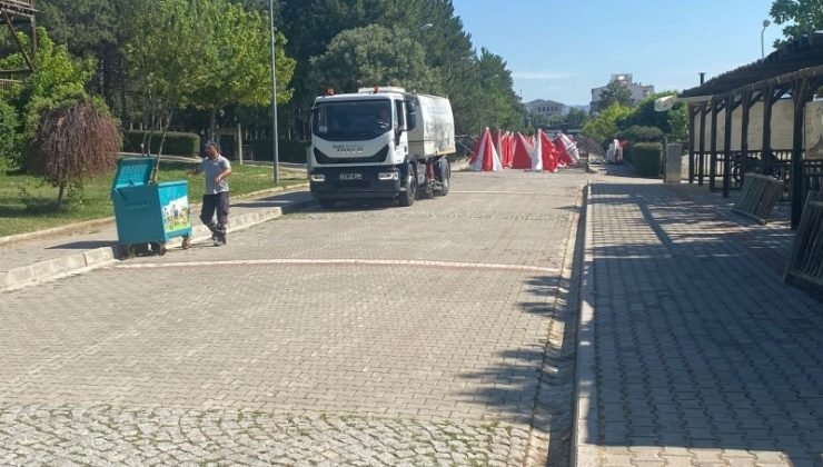 Gediz’de festival alanı temizleniyor