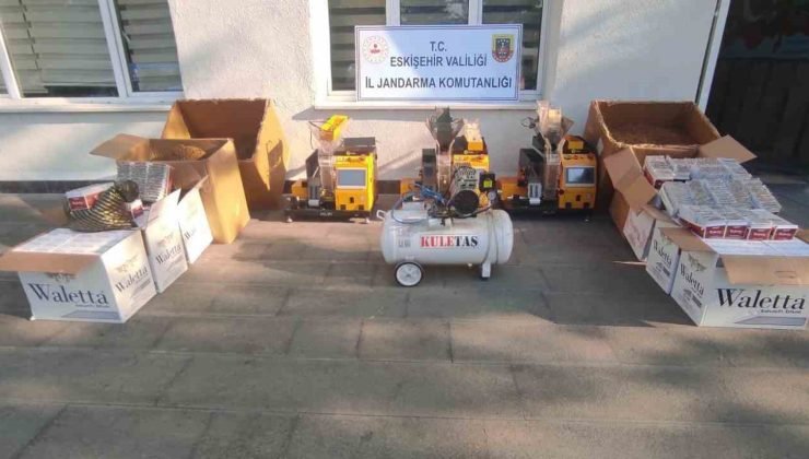 Kaçak sigara satışı yapan şahsa jandarma operasyonu