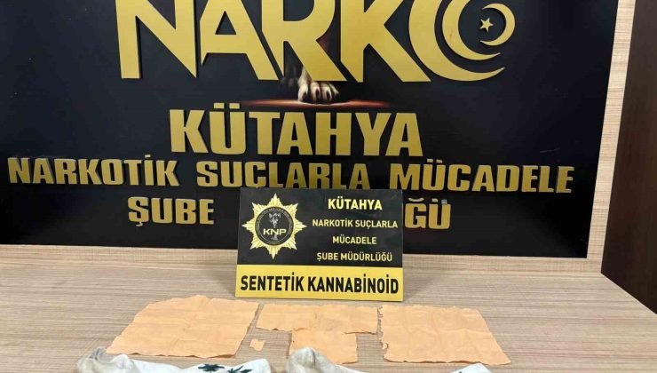 Kütahya’da 3 bin 844 içimlik kağıda emdirilmiş bonzai ele geçirildi, 2 kişi tutuklandı