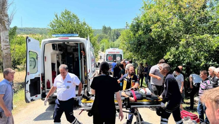 Kütahya’da motosiklet devrildi: 2 yaralı