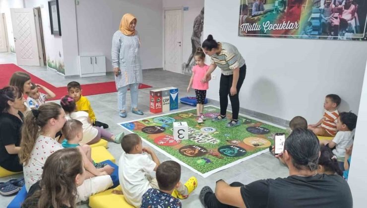 Odunpazarı Belediyesi Ahmet Ara Engelsiz Kreşte çocuklara sıfır atık ve dönüşüm anlatıldı