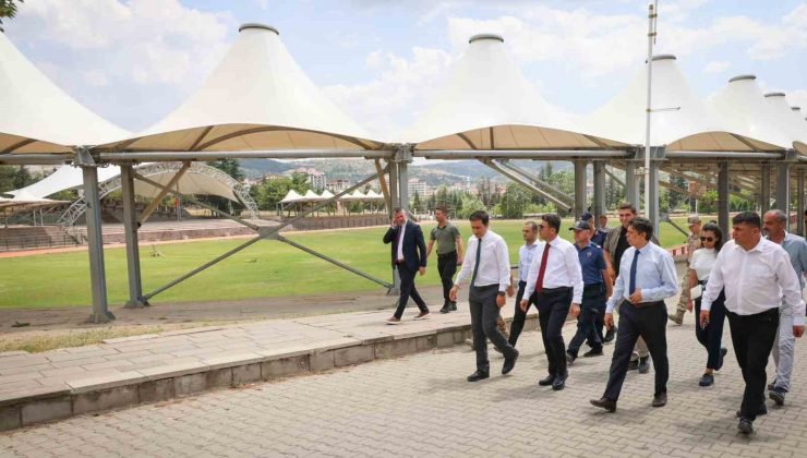 Söğüt şenlikleri için alanda incelemeler yapıldı