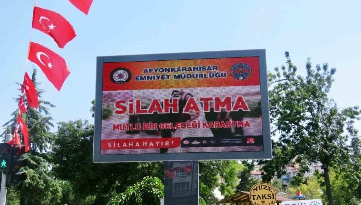 Afyonkarahisar İl Emniyet Müdürlüğü’nden afişli uyarı