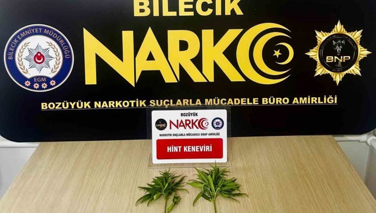 Bilecik’te yakalanan şüphelinin üzerinde uyuşturucu madde ele geçirildi