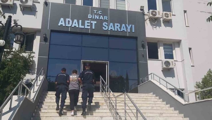 Dinar’da hapis cezasıyla aranan şahsı jandarma yakaladı