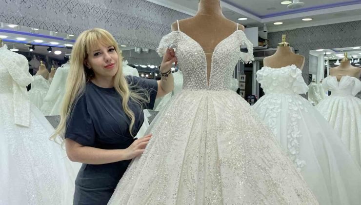 Düğün sezonu hareketlenince gelinlik satışları da arttı
