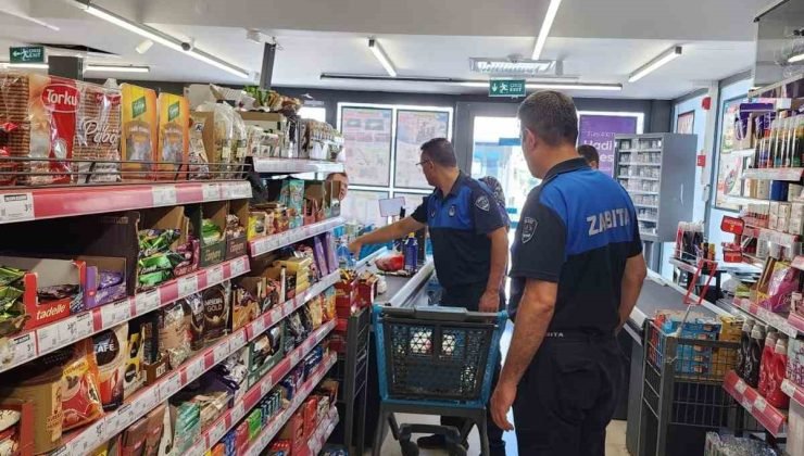 Gediz Belediyesi zabıta ekipleri market denetimlerini arttırdı