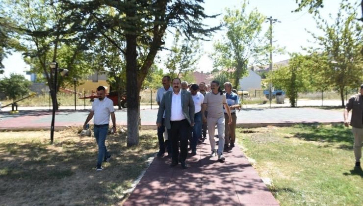 İnönü’de parklardaki çalışmalar devam ediyor