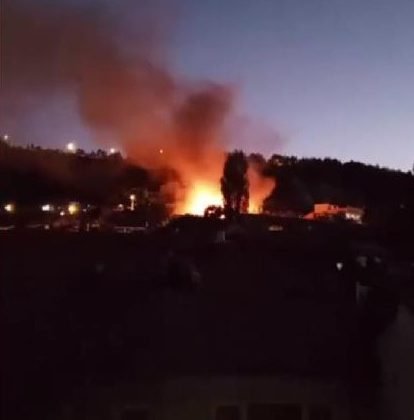 Kütahya’da tarihi ahşap binada korkutan yangın