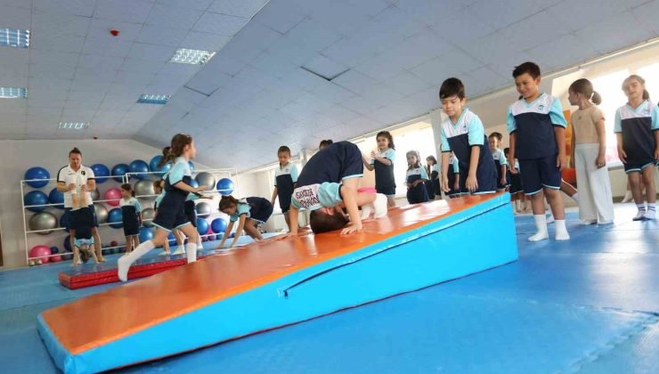 Miniklerden jimnastiğe yoğun ilgi