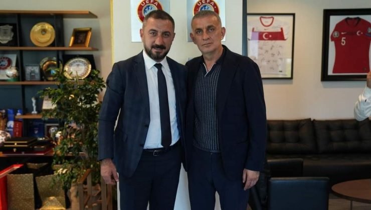 Osman Altınkaya TFF Başkanı Hacıosmanoğlu’nu ziyaret etti