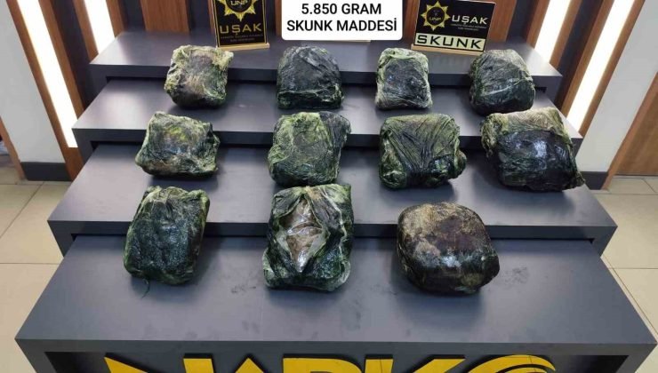 Uşak’ta 1 uyuşturucu satıcısı tutuklandı