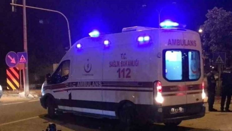 Bilecik’te kontrolden çıkan motosiklet duvara çarparak durabildi, sürücüsü yaralandı