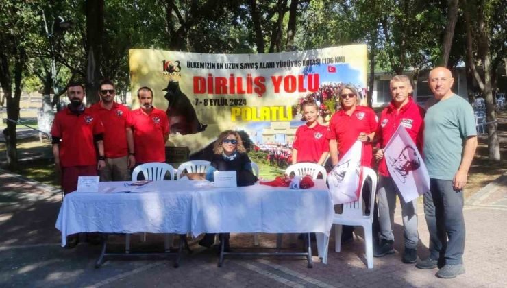 DAK ekibi Diriliş Yolu Yürüyüşü’ne katıldı