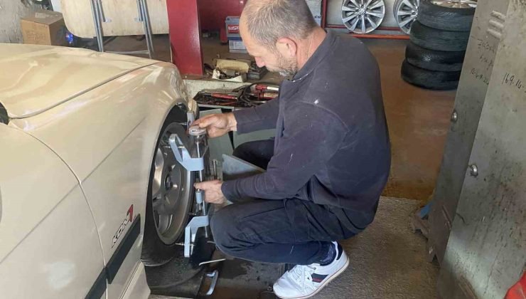Lastikçilerin değişim sezonu hazırlığı başladı