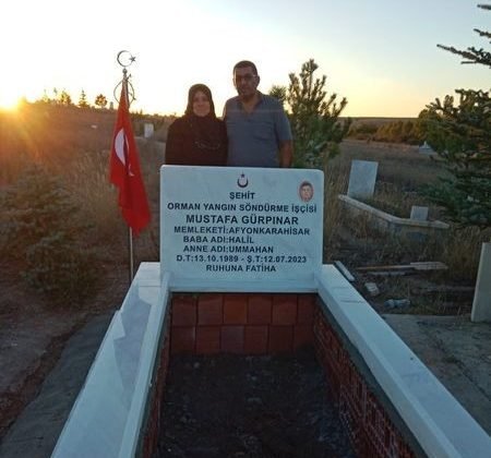 Şehit orman işçisi Mustafa Gürpınar’ın mezarı yaptırıldı