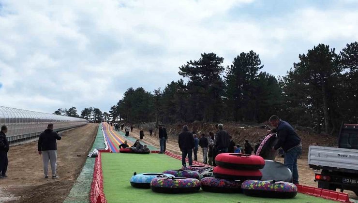 Türkiye’nin en uzun kaydırağı Kütahya’da