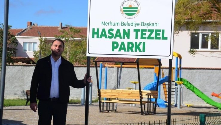 Beylikova’da vefa örneği, ’Hasan Tezel Parkı’ açıldı
