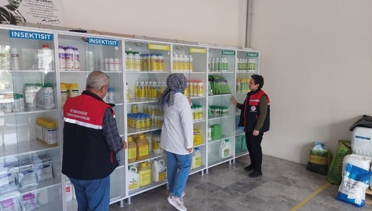 Bitki koruma ürünü bayilerinde denetim yapıldı