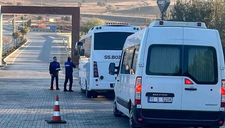 Bozüyük’te servis araçlarına rutin denetim