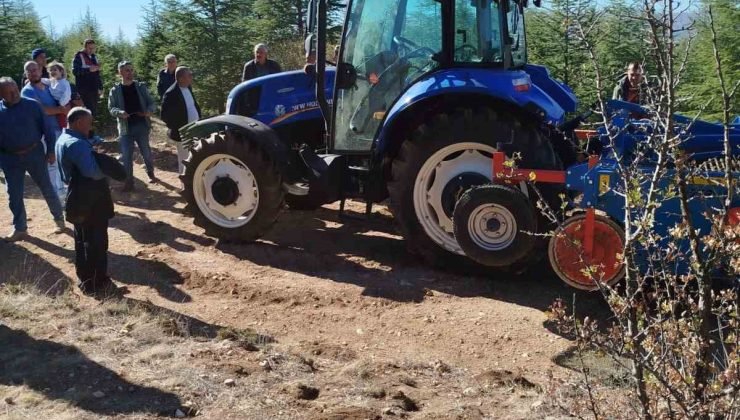 Çalınan traktörüne 26 gün sonra kavuştu