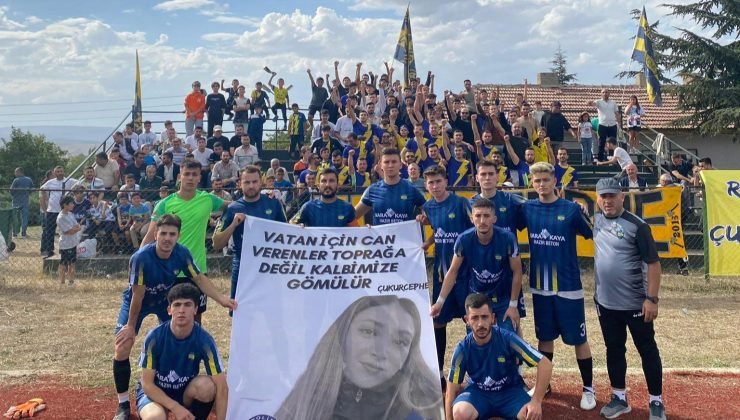 Çukurhisarspor, şehit polis memuru Şeyda Yılmaz’ı andı