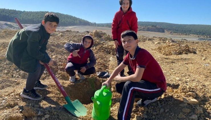 Daha yeşil bir Tavşanlı için fidan diktiler