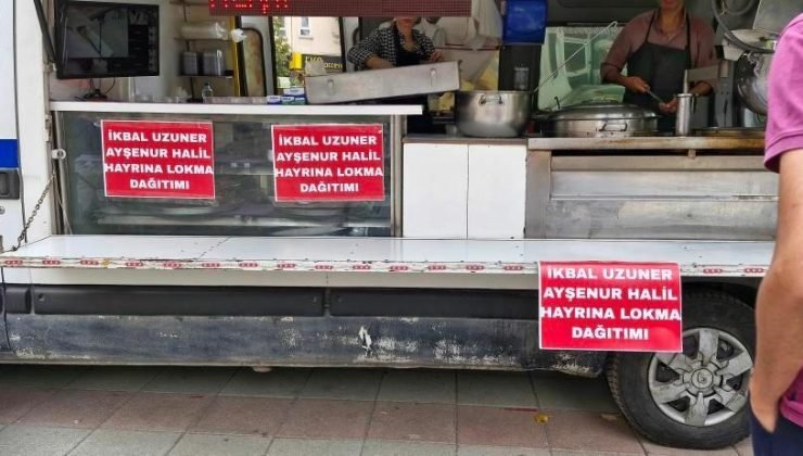 Eskişehir’de İkbal Uzuner ve Ayşenur Halil hayrına lokma dağıtıldı