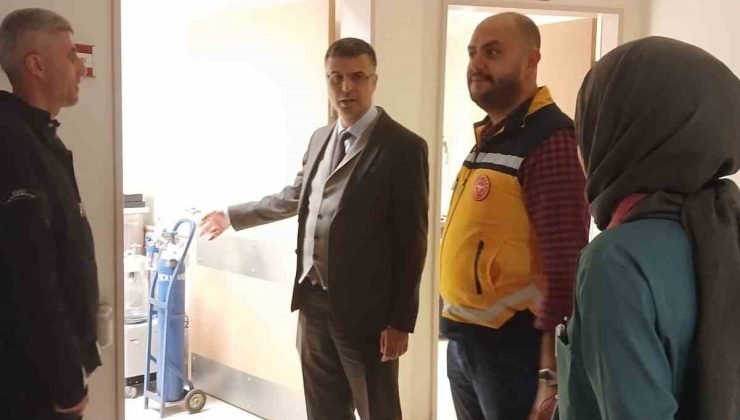 Müdür Korkmaz hasta ziyaret edip personeli dinledi