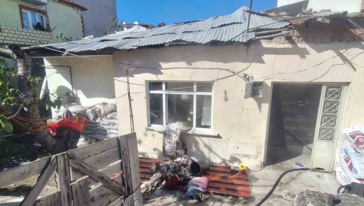 Sobadan çıkan yangın paniğe neden oldu